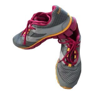 Reebok Youth Realflex Smoothflex Running Girls Sneaker Shoes 4 Grey Athletic